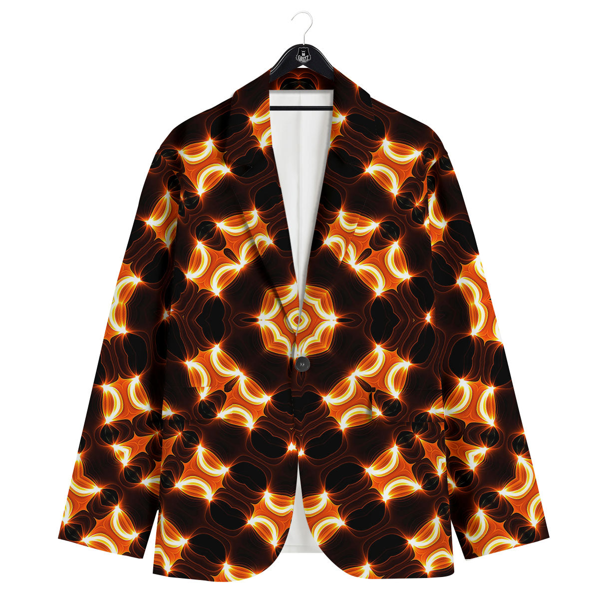 Kaleidoscope Spot Yellow Print Men's Sport Coat-grizzshop
