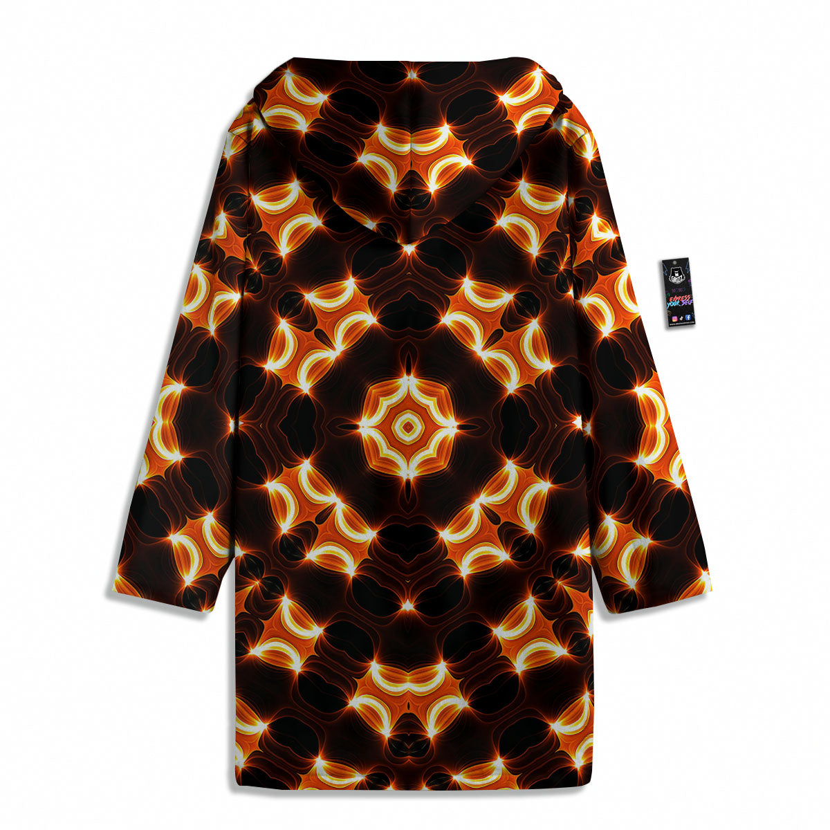 Kaleidoscope Spot Yellow Print Men's Windbreaker Jacket-grizzshop