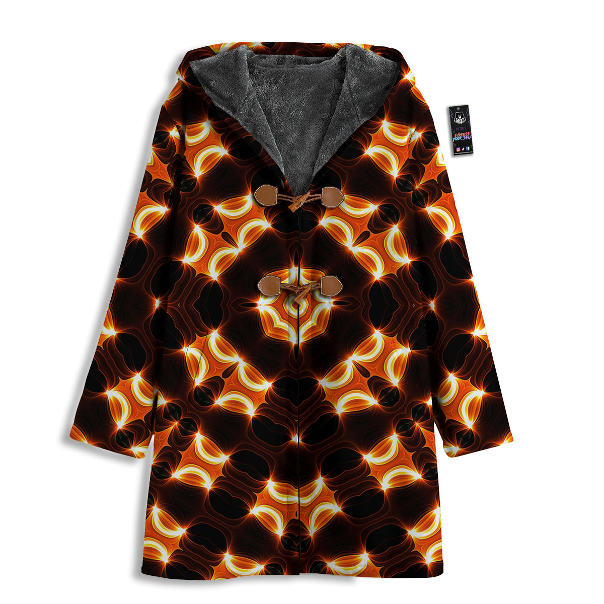 Kaleidoscope Spot Yellow Print Men's Windbreaker Jacket-grizzshop