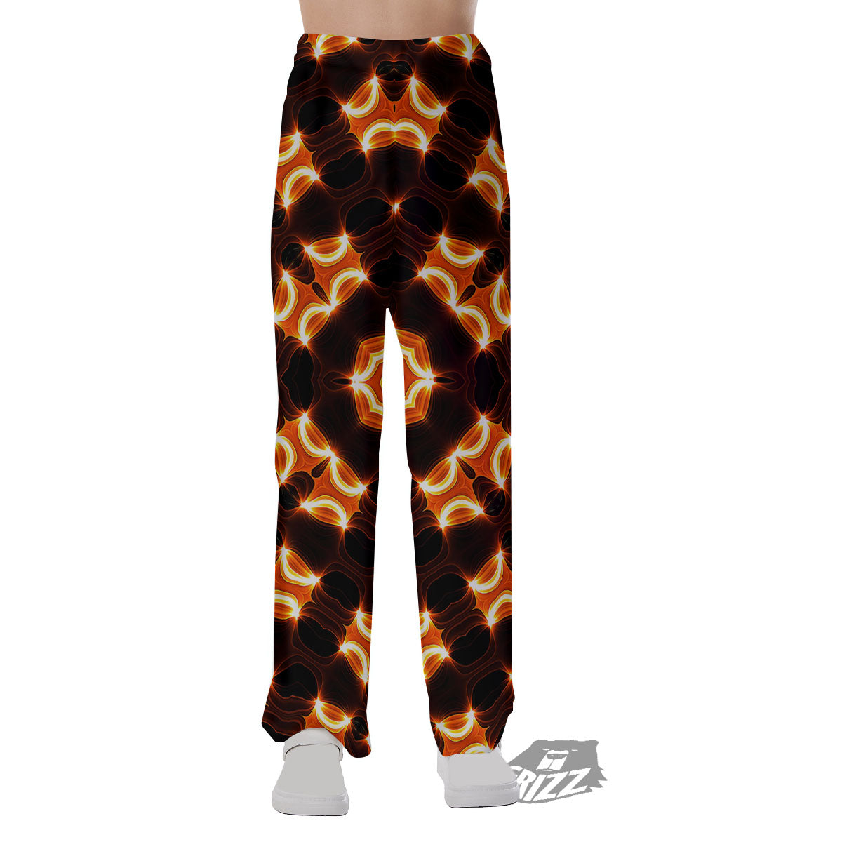 Kaleidoscope Spot Yellow Print Pajama Pants-grizzshop