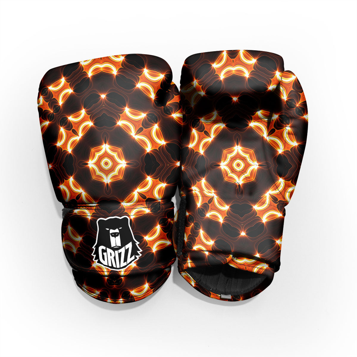 Kaleidoscope Spot Yellow Print Pro Boxing Glove