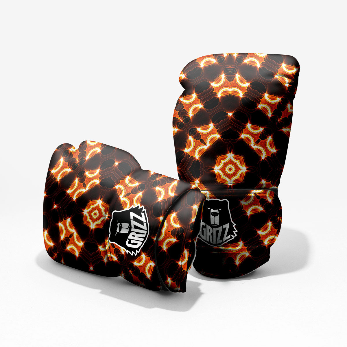 Kaleidoscope Spot Yellow Print Pro Boxing Glove