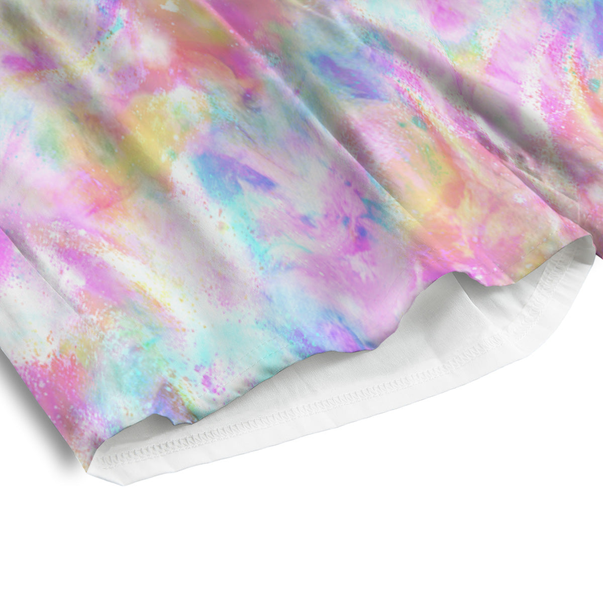 Kaleidoscope Tie Dye Pastel Print Pattern Men's Athletic Shorts