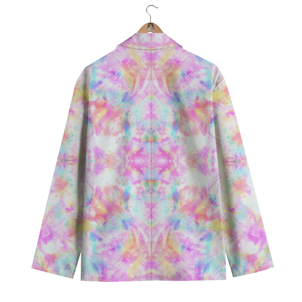 Kaleidoscope Tie Dye Pastel Print Pattern Men's Blazer-grizzshop