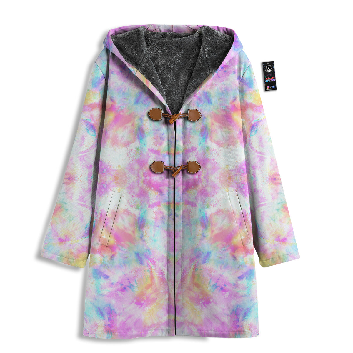 Kaleidoscope Tie Dye Pastel Print Pattern Men's Windbreaker Jacket-grizzshop