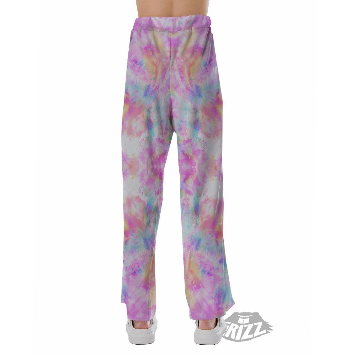 Kaleidoscope Tie Dye Pastel Print Pattern Pajama Pants-grizzshop