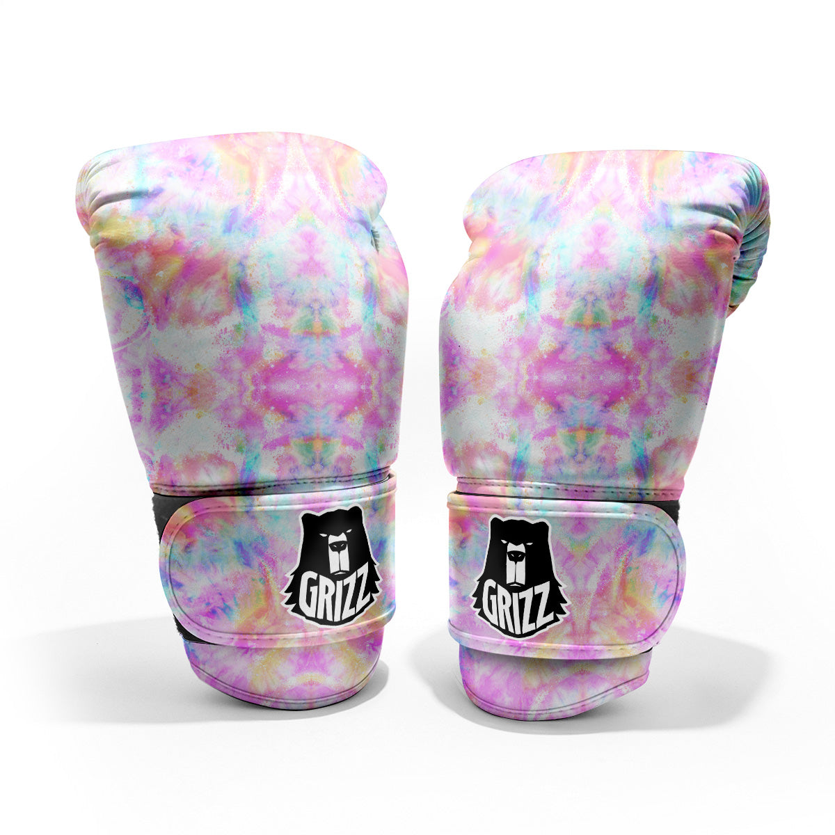 Kaleidoscope Tie Dye Pastel Print Pattern Pro Boxing Glove