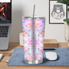 Kaleidoscope Tie Dye Pastel Print Pattern Tumbler-grizzshop