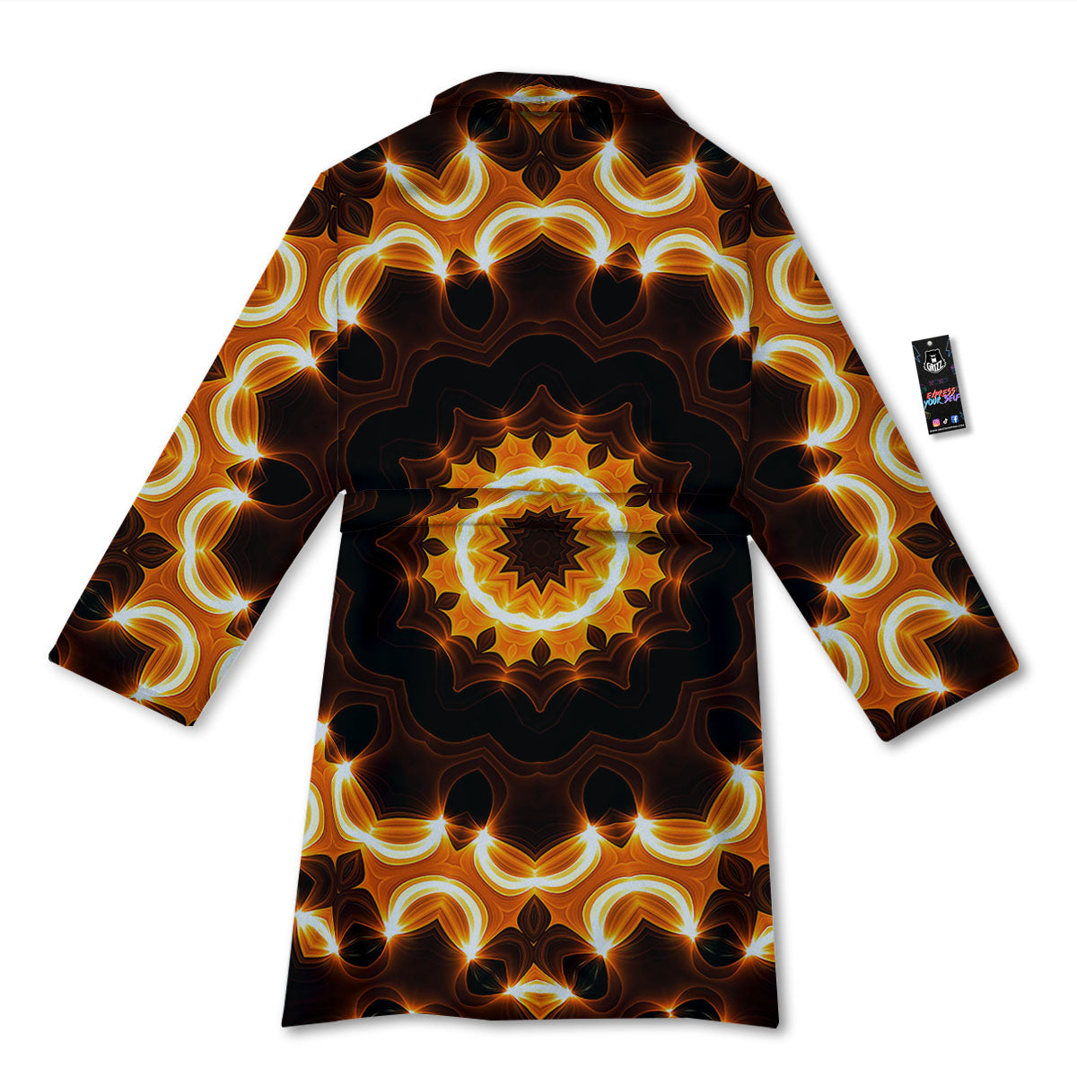 Kaleidoscope Vintage Print Bathrobe-grizzshop
