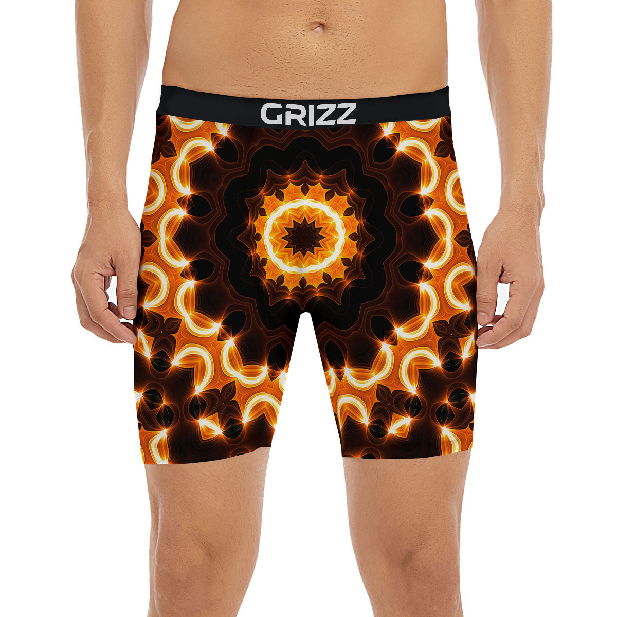 Kaleidoscope Vintage Print Boxer Briefs-grizzshop