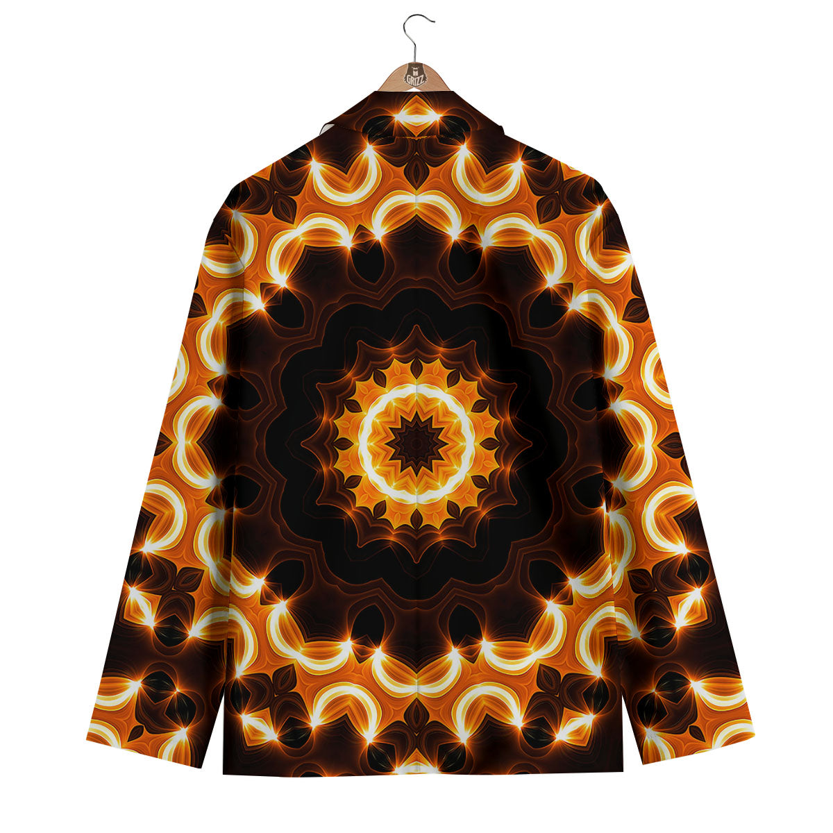 Kaleidoscope Vintage Print Men's Blazer-grizzshop