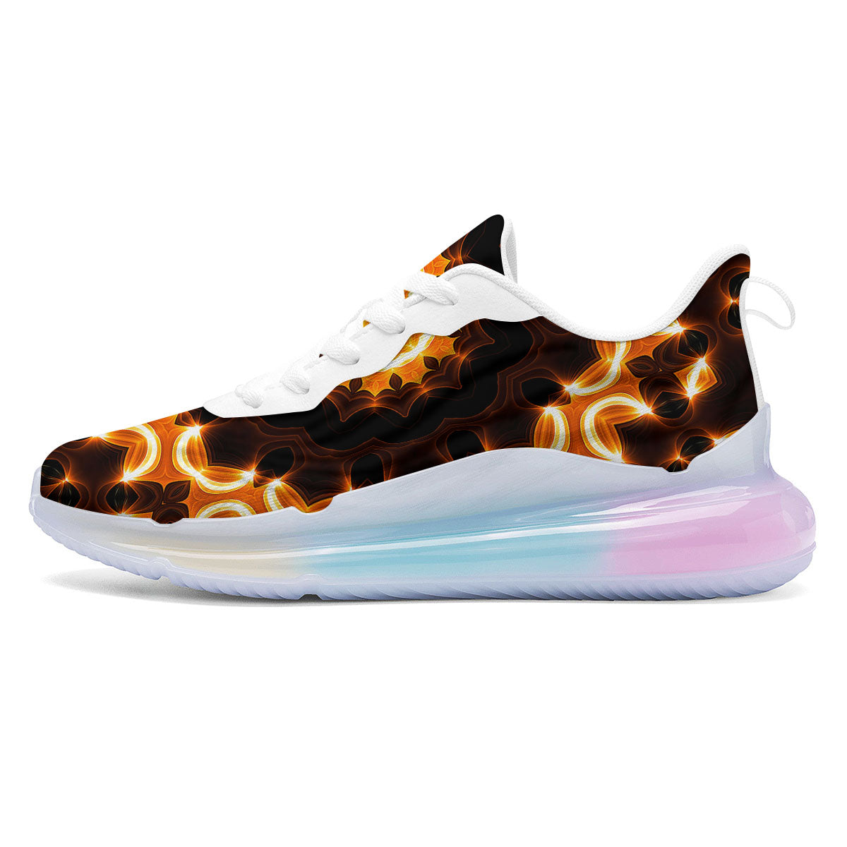 Kaleidoscope Vintage Print Running Sneakers-grizzshop