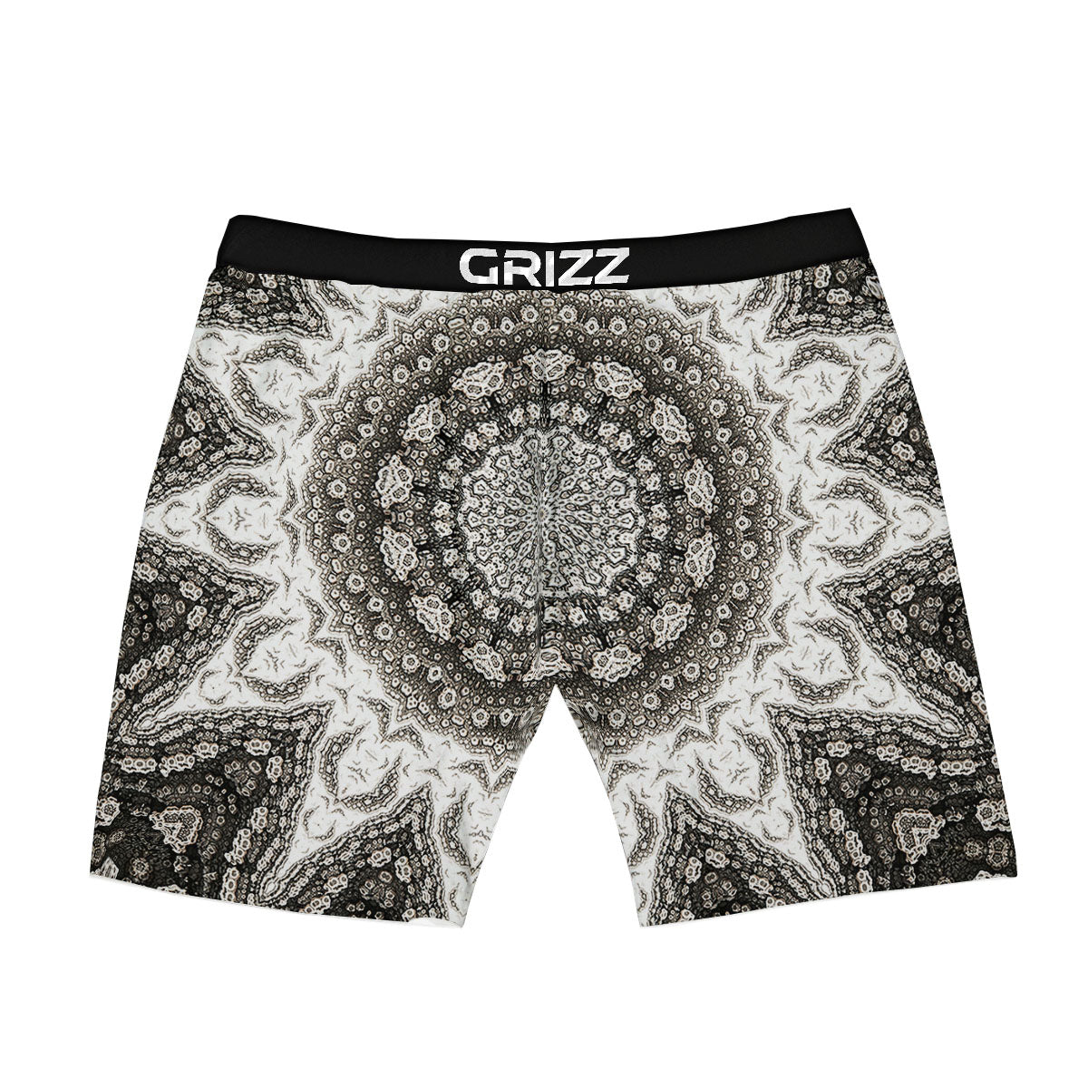Kaleidoscope White Print Boxer Briefs-grizzshop