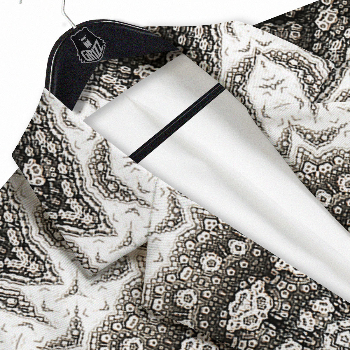 Kaleidoscope White Print Men's Sport Coat-grizzshop