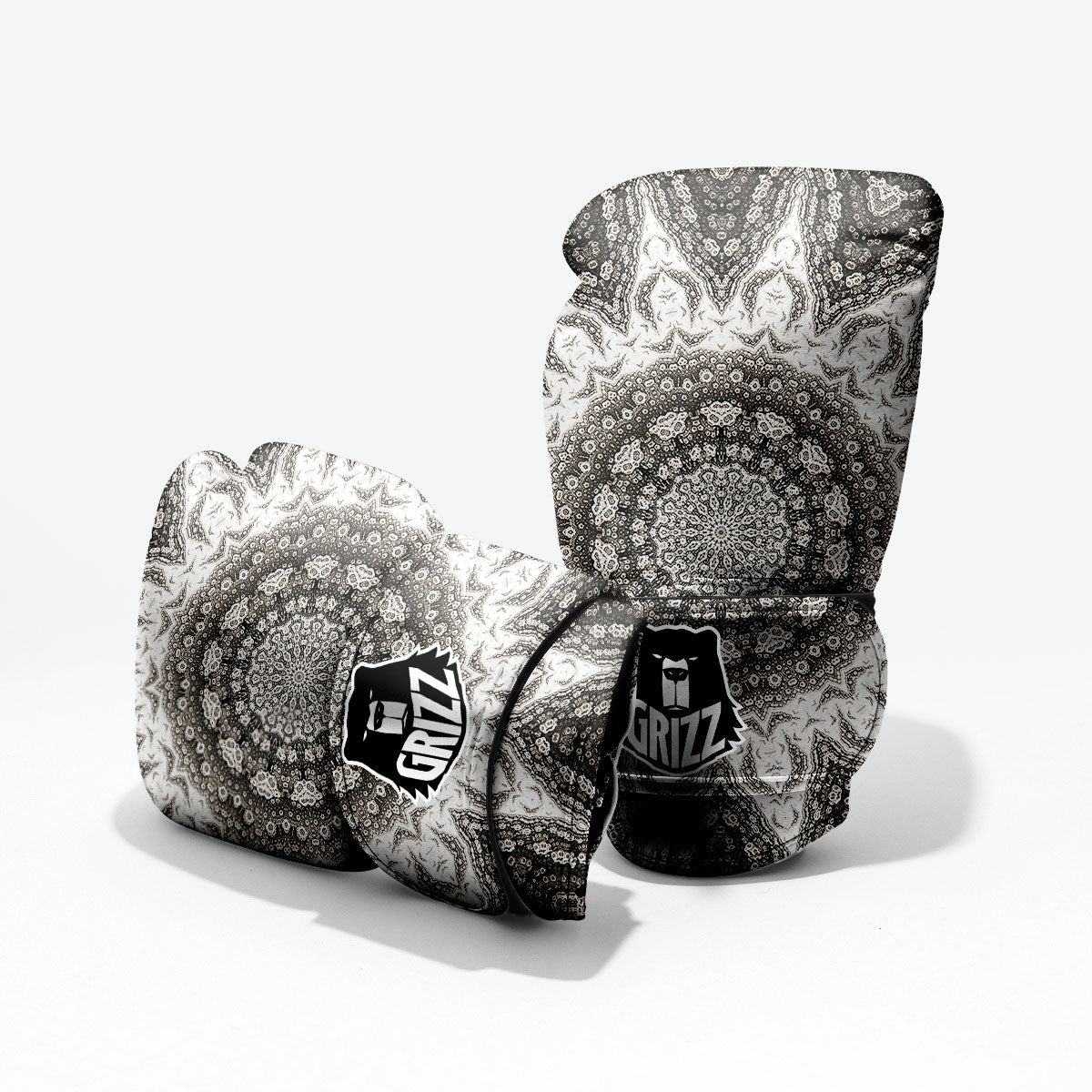 Kaleidoscope White Print Pro Boxing Glove