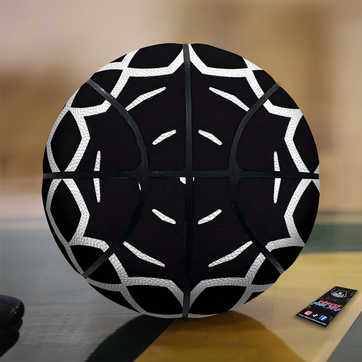 Kaleidoscope Black Print Basketball