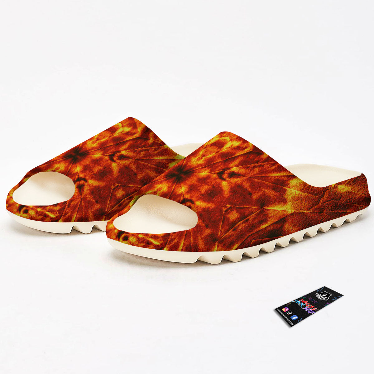 Kaleidoscope Flame Print Sandals-grizzshop