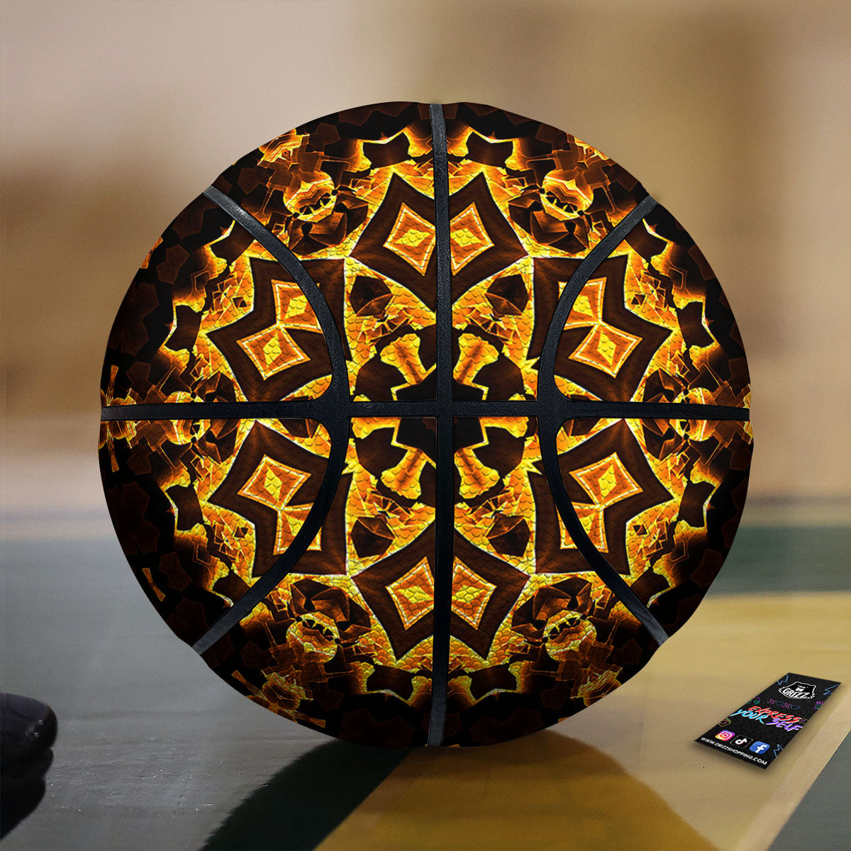 Madras Pastel Print Pattern Basketball