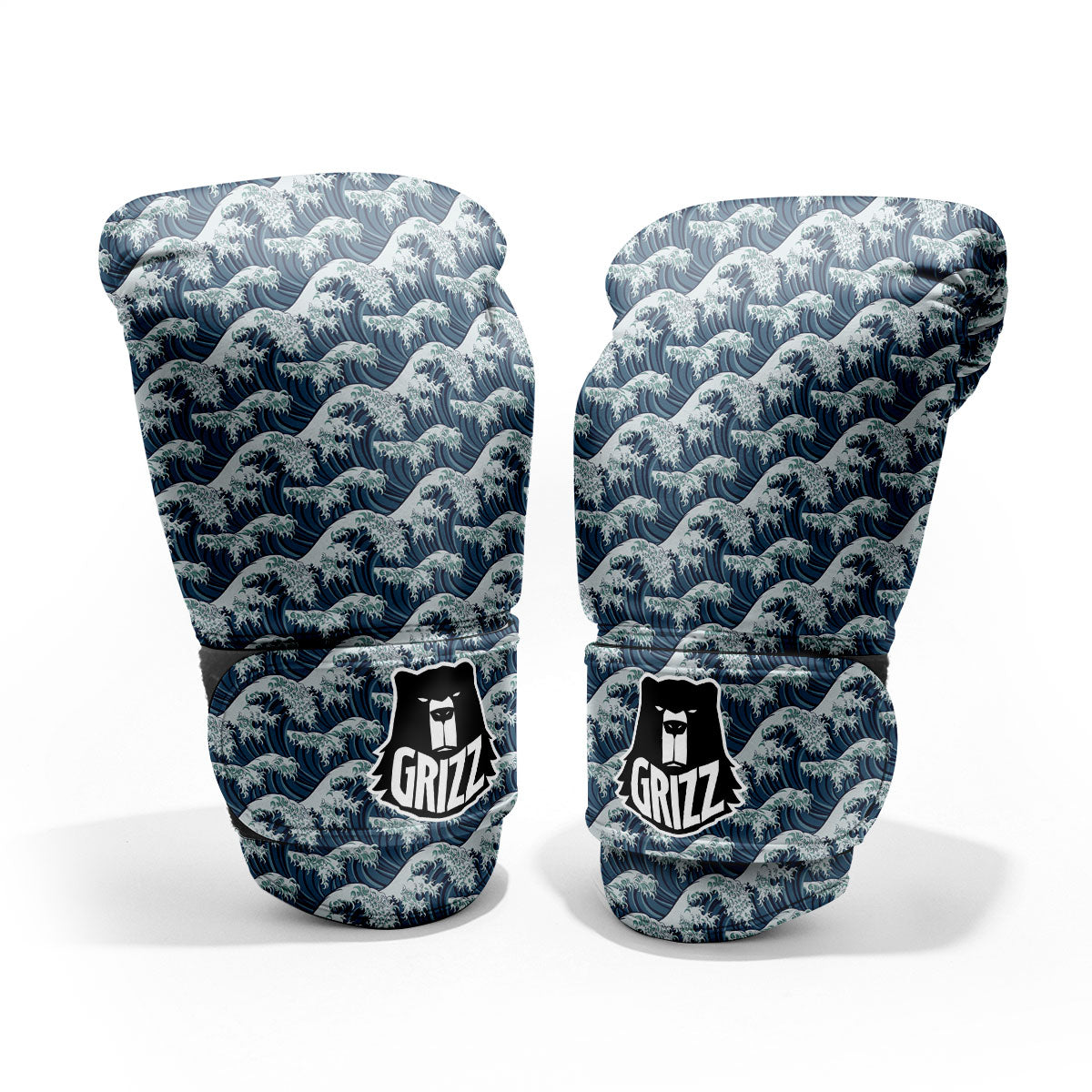 Kanagawa Wave Japanese Print Pattern Pro Boxing Glove