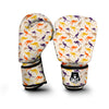 Kangaroo Beige And Colorful Print Pattern Boxing Gloves-grizzshop