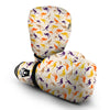 Kangaroo Beige And Colorful Print Pattern Boxing Gloves-grizzshop