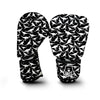 Kangaroo Black And White Print Pattern Boxing Gloves-grizzshop