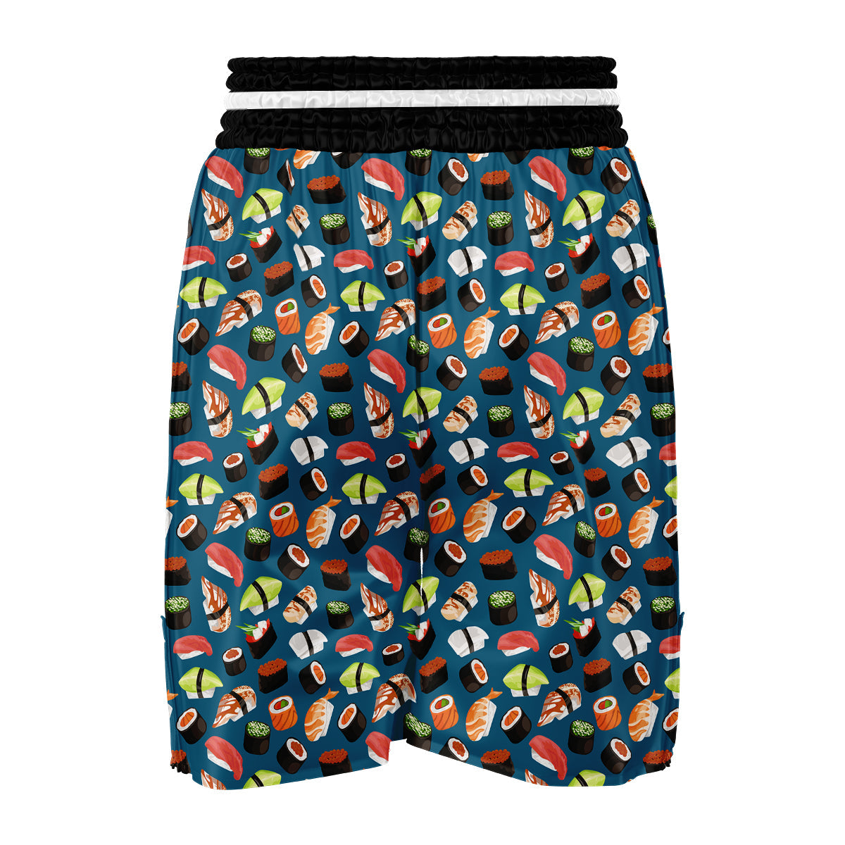 Kawaii Sushi Print Pattern Boxing Shorts-grizzshop