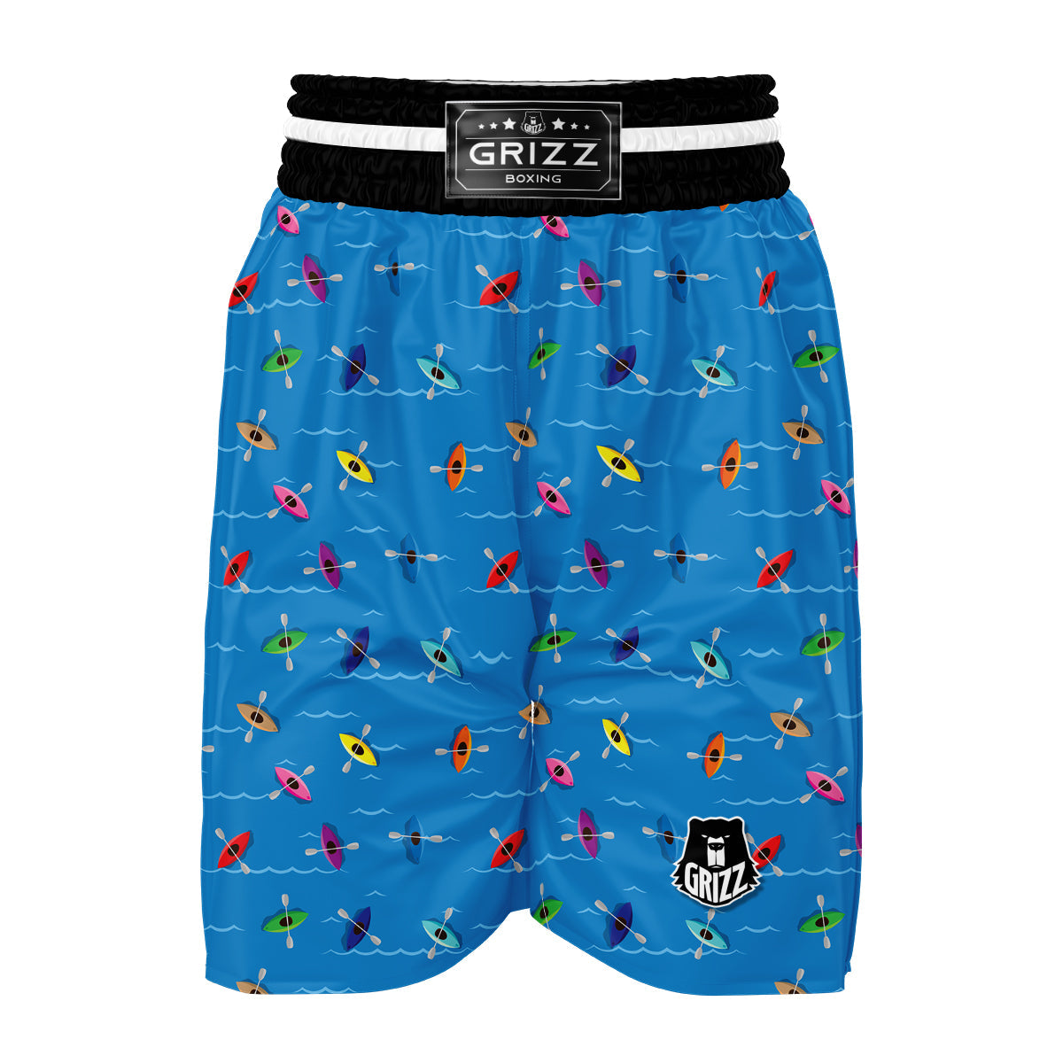 Kayak Colorful Print Pattern Boxing Shorts-grizzshop