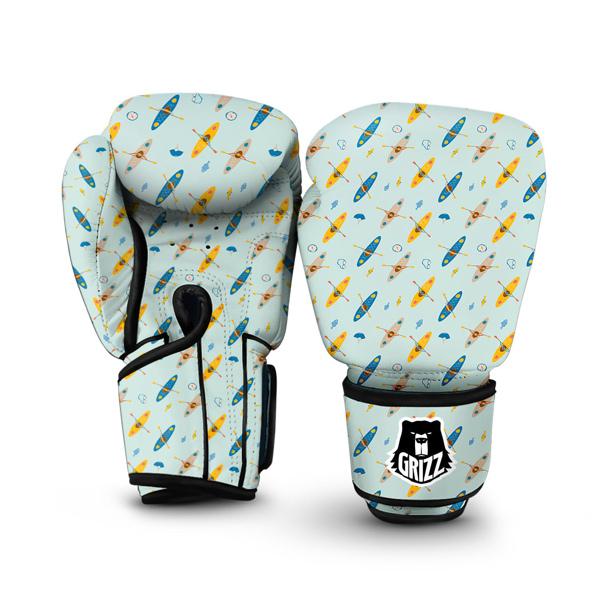 Kayak Sport Print Pattern Boxing Gloves-grizzshop