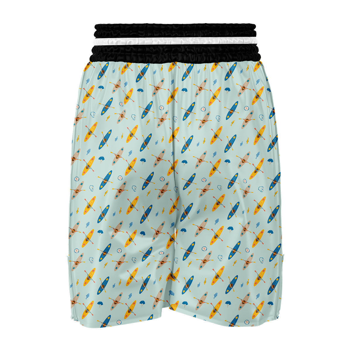 Kayak Sport Print Pattern Boxing Shorts-grizzshop