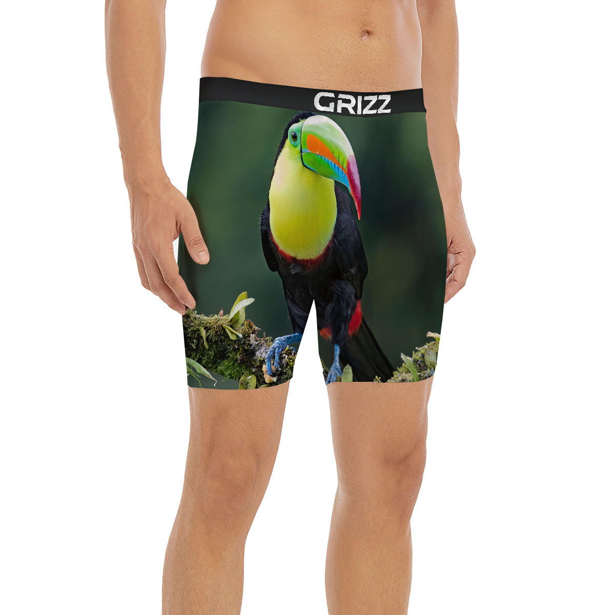 Keel-Billed Toucan Print Boxer Briefs-grizzshop