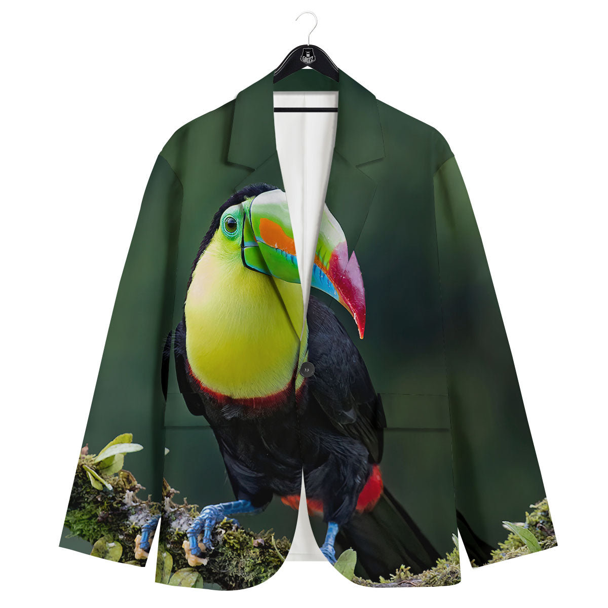 Keel-Billed Toucan Print Men's Sport Coat-grizzshop
