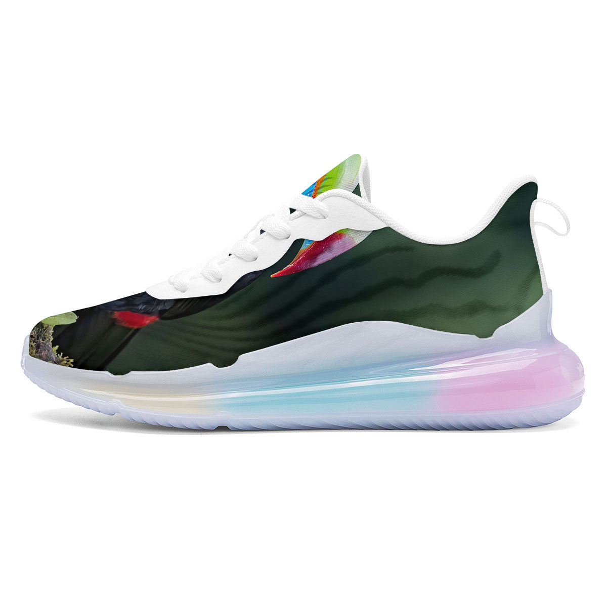 Keel-Billed Toucan Print Running Sneakers-grizzshop