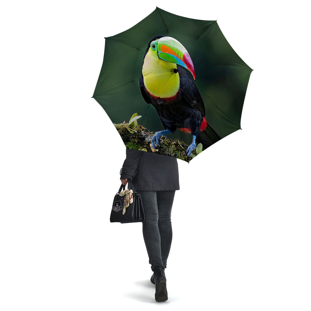 Keel-Billed Toucan Print Umbrella-grizzshop