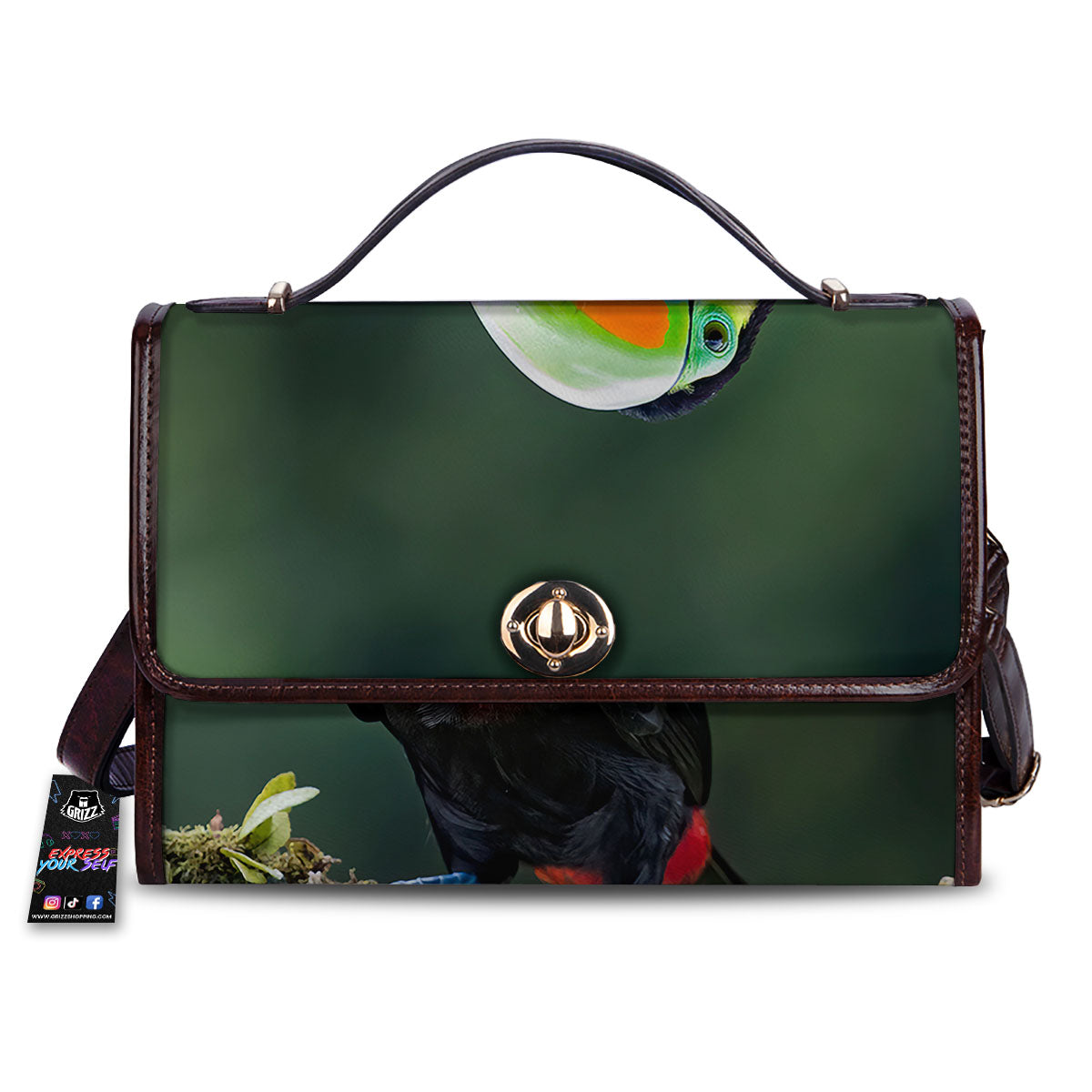 Keel-Billed Toucan Print Women's Satchel Bag