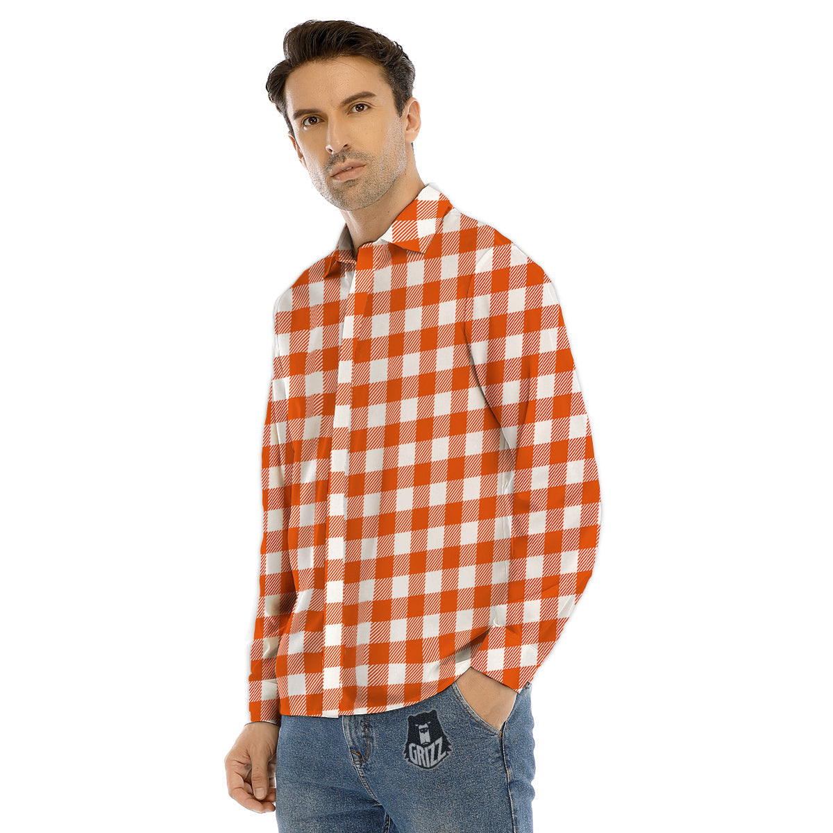 Keleidoscope Lava Texture Print Men's Dress Shirts-grizzshop