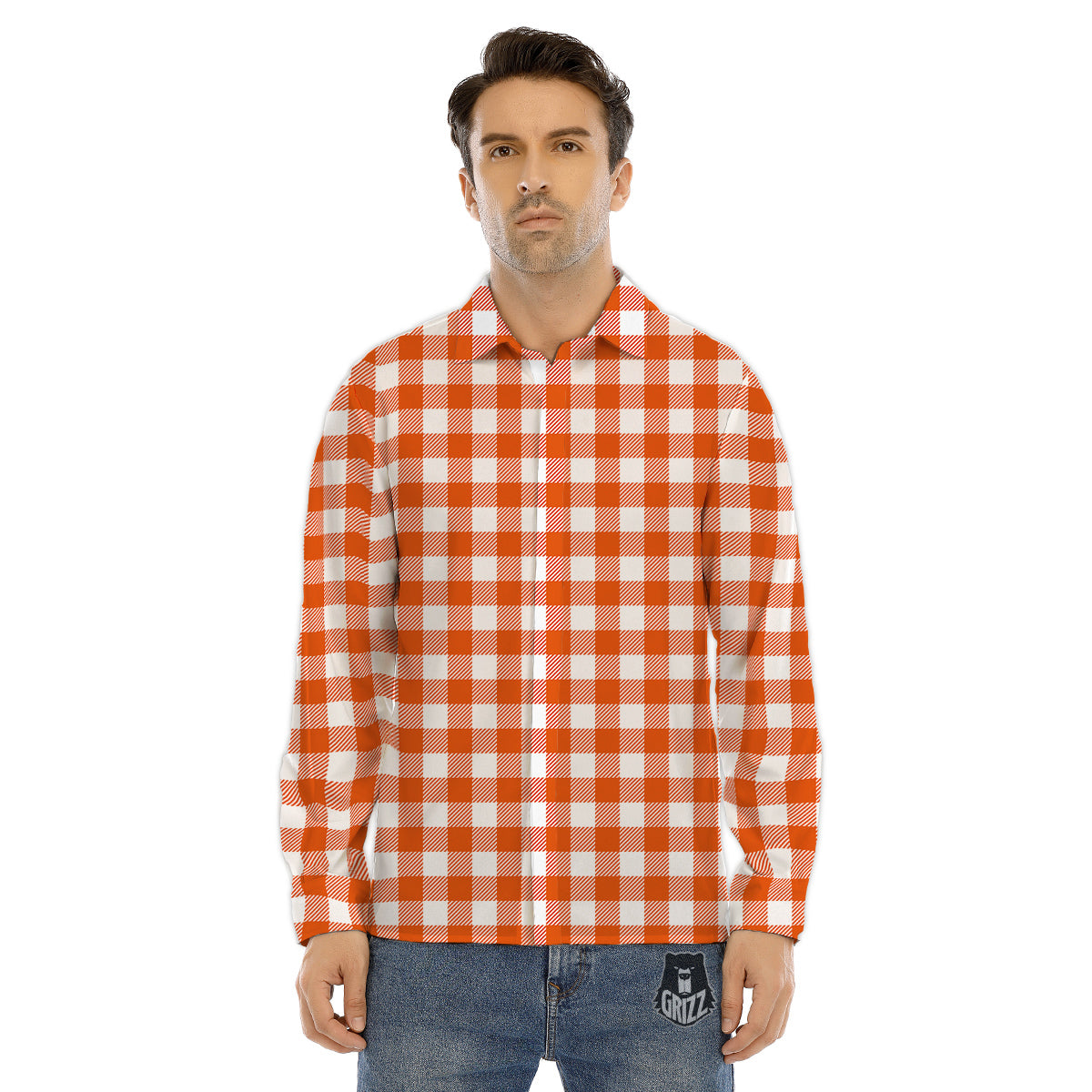 Keleidoscope Lava Texture Print Men's Dress Shirts-grizzshop