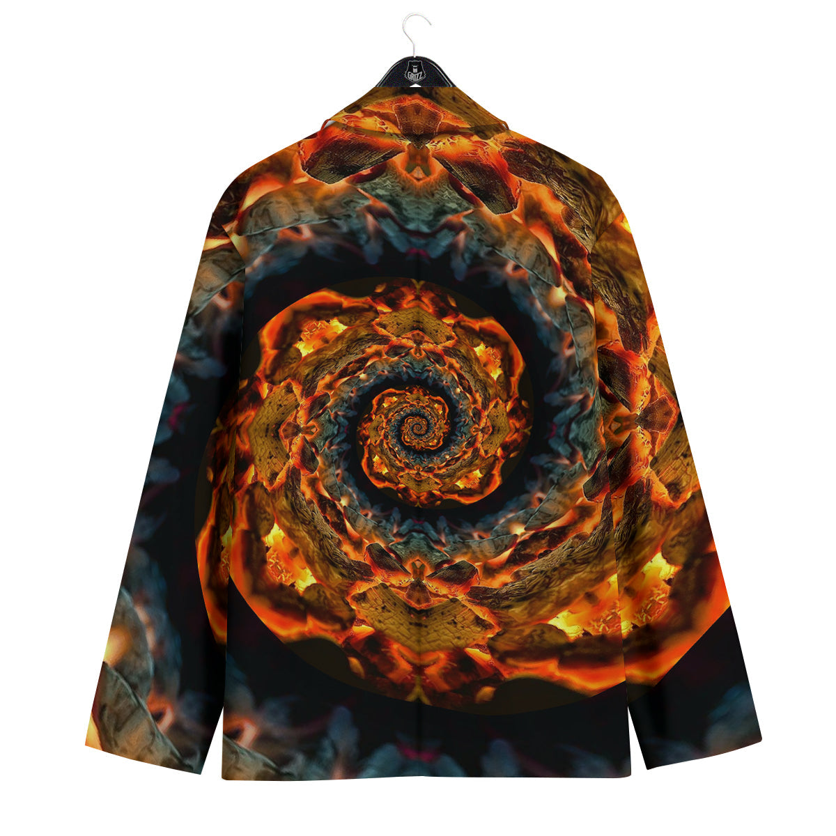 Keleidoscope Lava Texture Print Men's Sport Coat-grizzshop