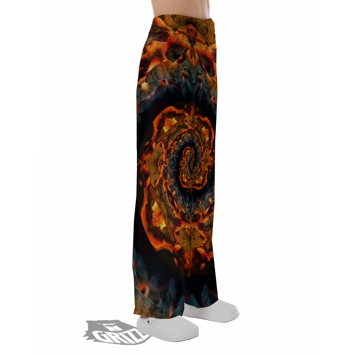 Keleidoscope Lava Texture Print Pajama Pants-grizzshop