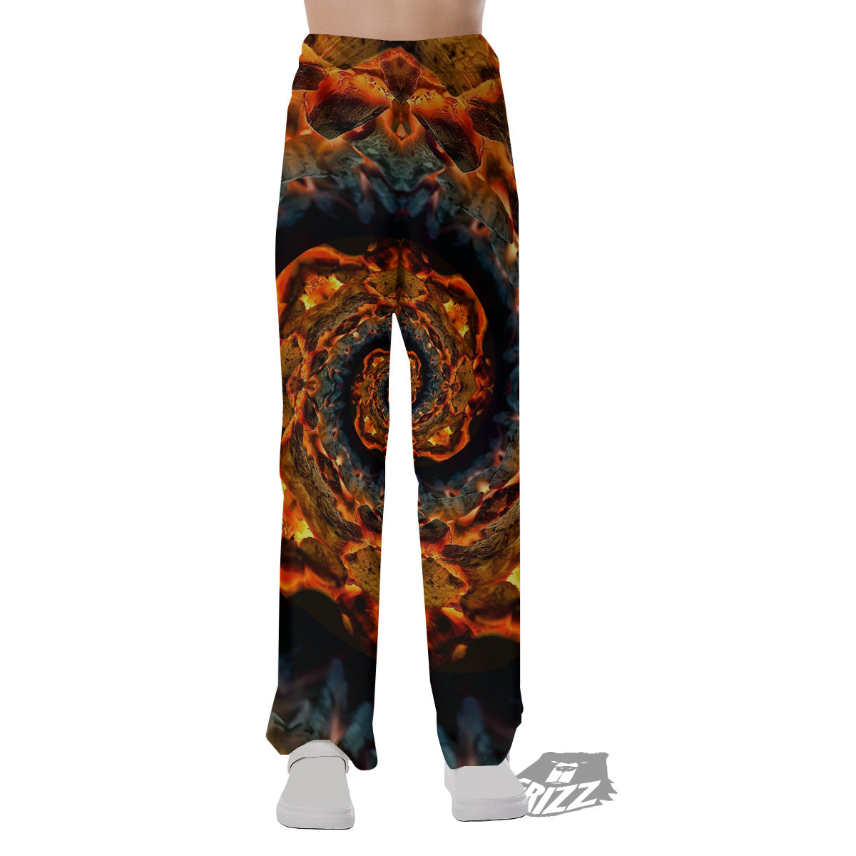 Keleidoscope Lava Texture Print Pajama Pants-grizzshop