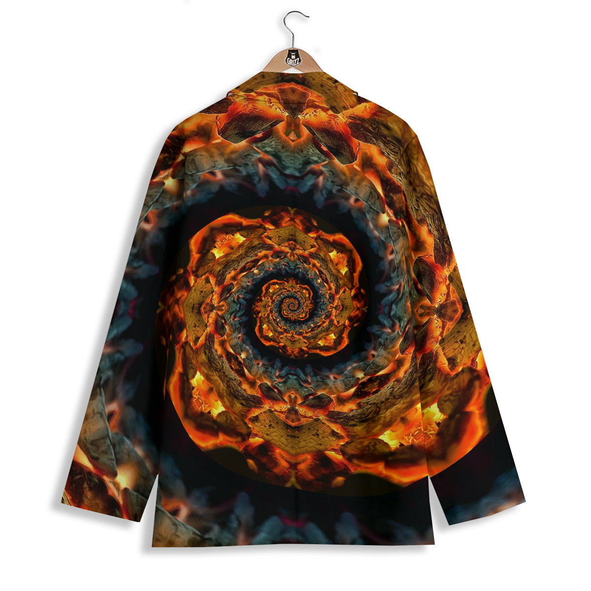 Keleidoscope Lava Texture Print Women's Blazer-grizzshop