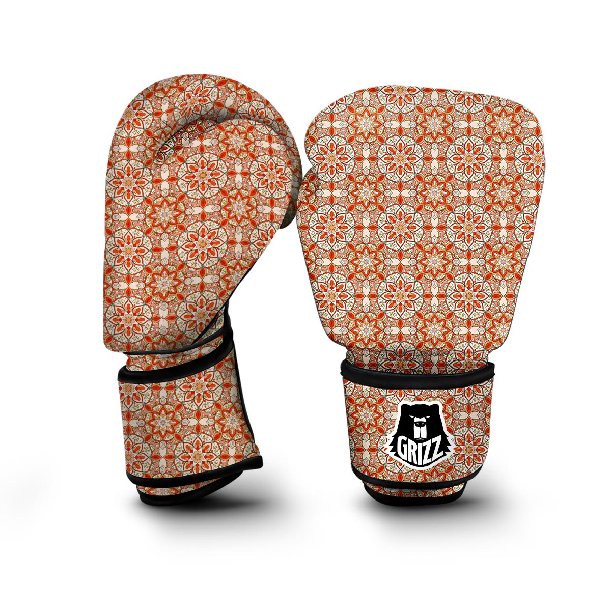 Keleidoscope Print Pattern Boxing Gloves-grizzshop