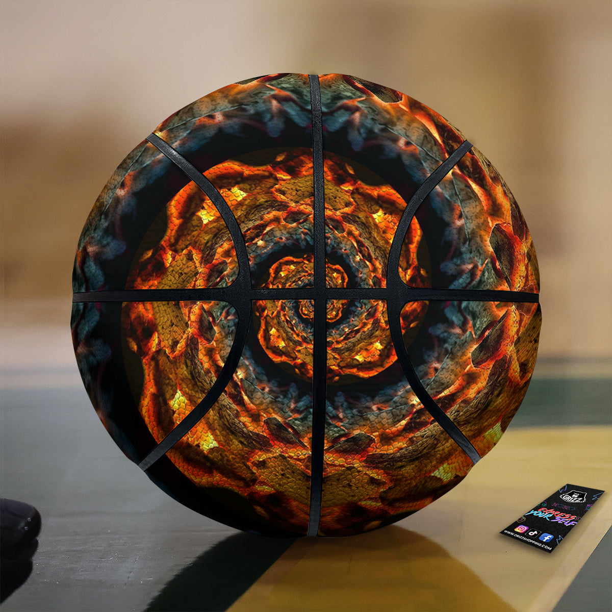 Keleidoscope Lava Texture Print Basketball