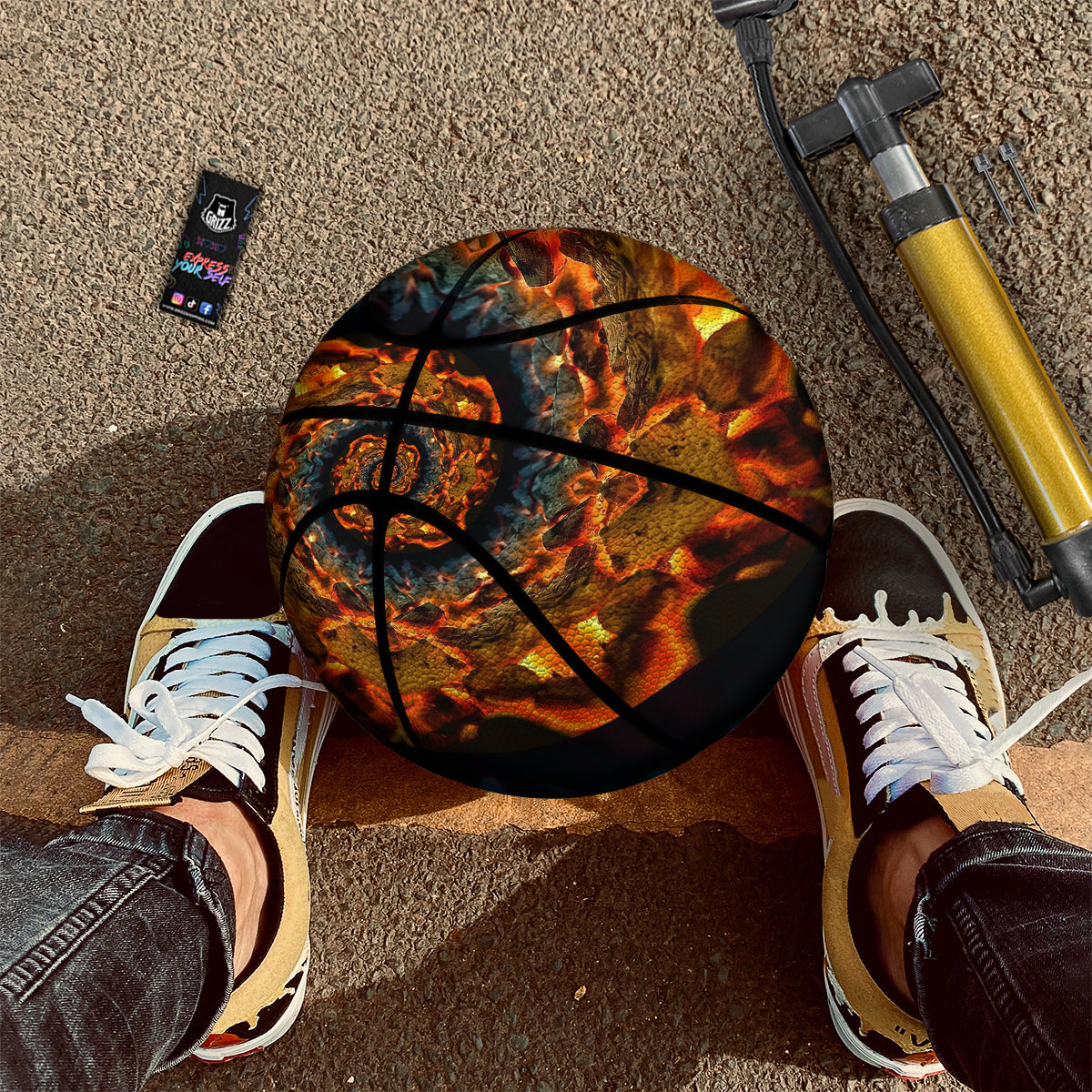 Keleidoscope Lava Texture Print Basketball