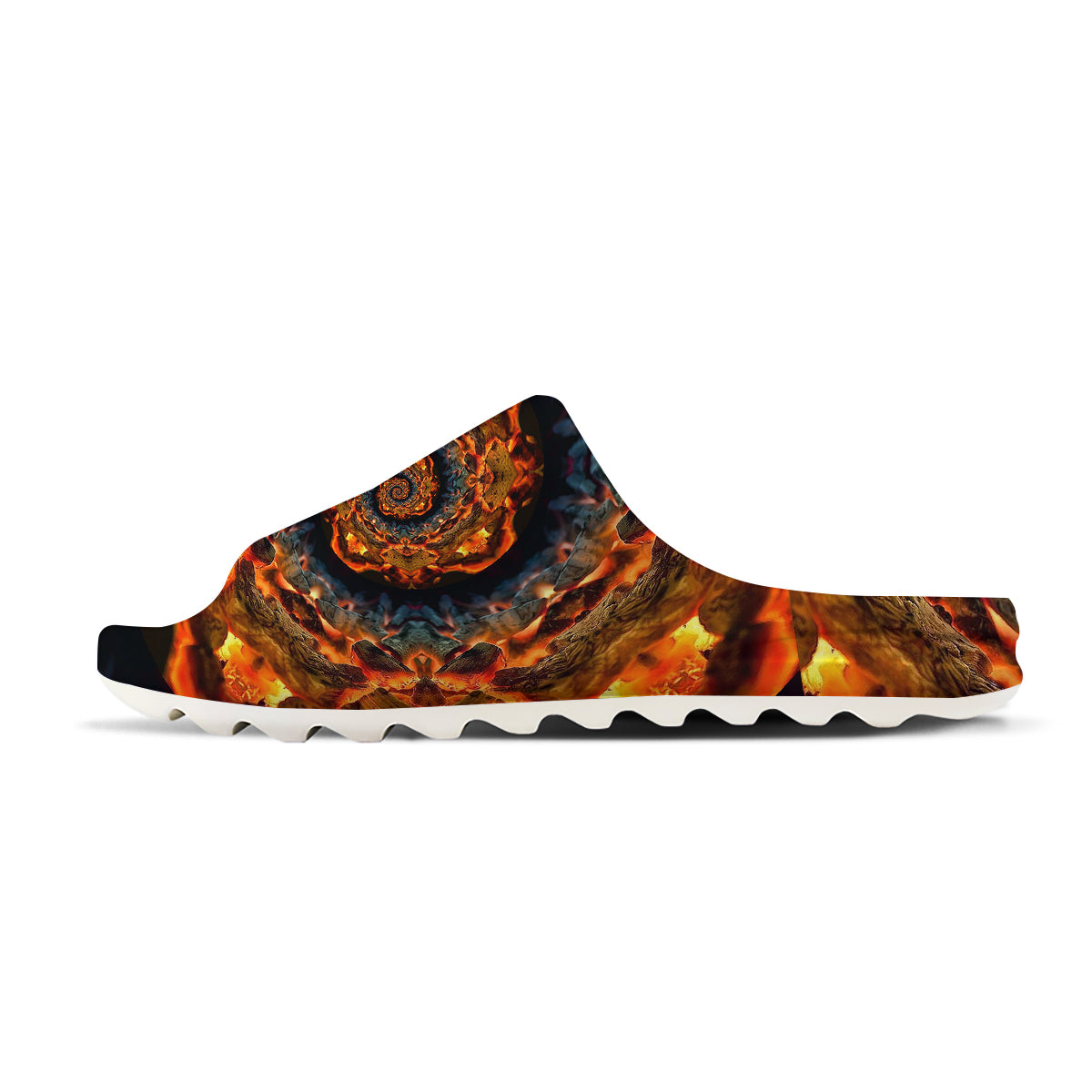 Keleidoscope Lava Texture Print Sandals-grizzshop