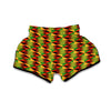 Kente African Pattern Print Muay Thai Boxing Shorts-grizzshop