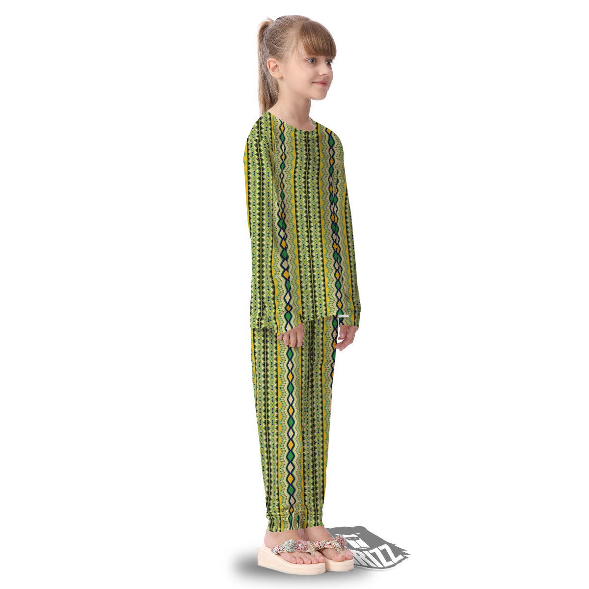 Kente African Print Pattern Kid's Pajamas-grizzshop