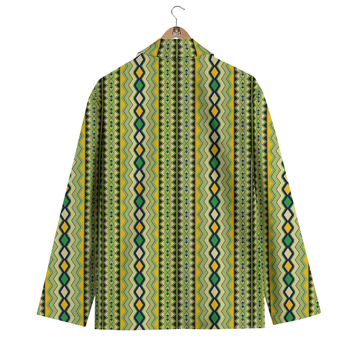 Kente African Print Pattern Men's Blazer-grizzshop