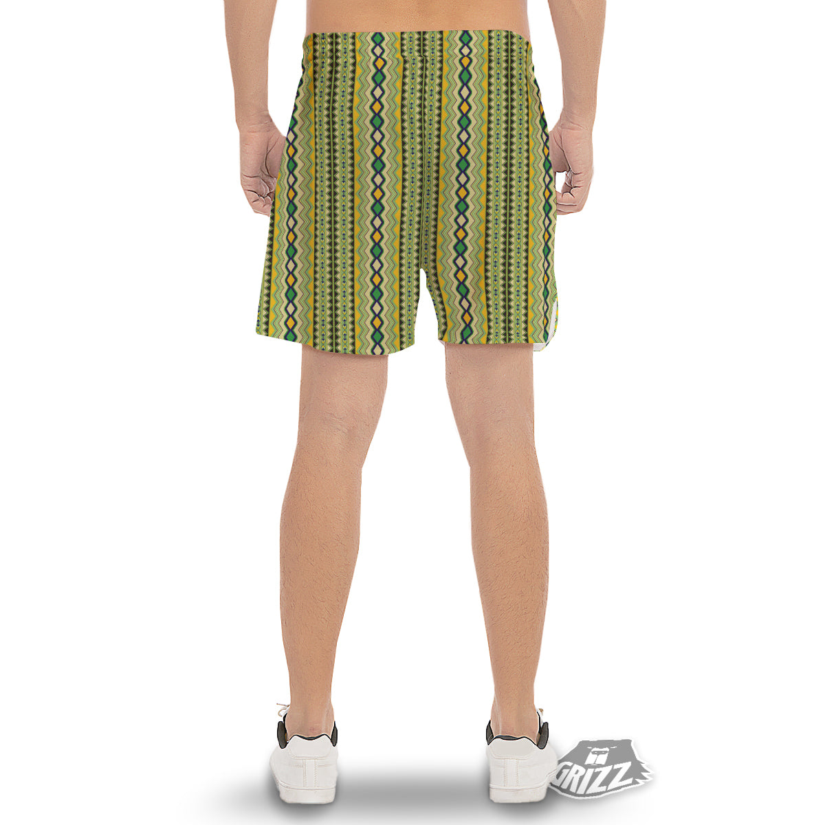 Kente African Print Pattern Men's Gym Shorts-grizzshop
