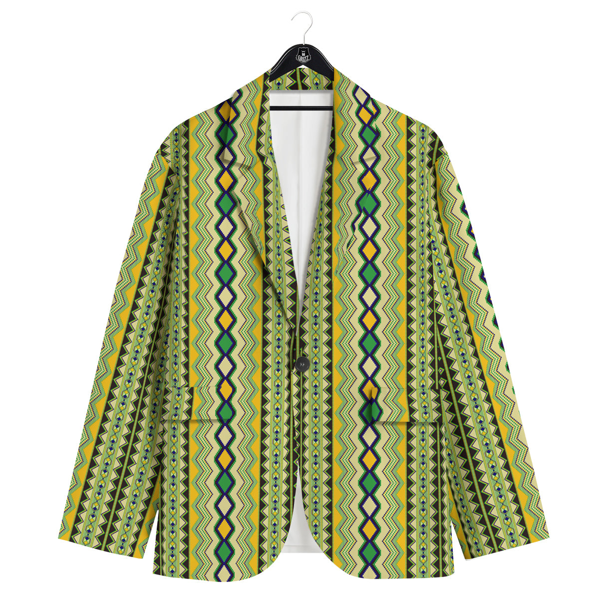 Kente African Print Pattern Men's Sport Coat-grizzshop